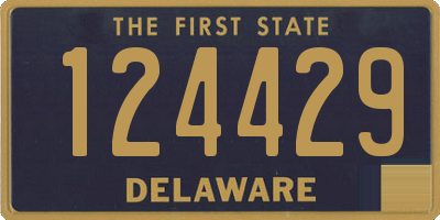 DE license plate 124429