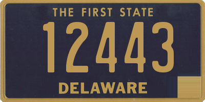 DE license plate 12443