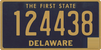 DE license plate 124438