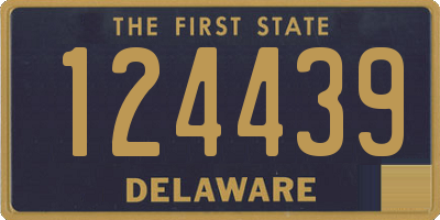 DE license plate 124439