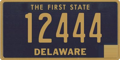 DE license plate 12444