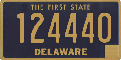 DE license plate 124440