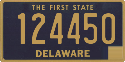 DE license plate 124450