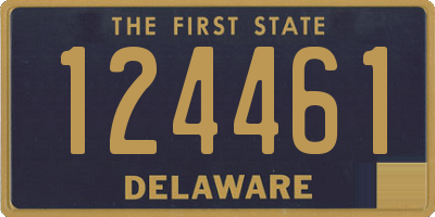 DE license plate 124461