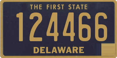 DE license plate 124466