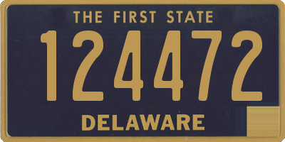 DE license plate 124472