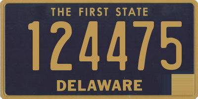 DE license plate 124475