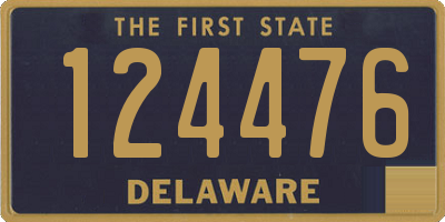 DE license plate 124476