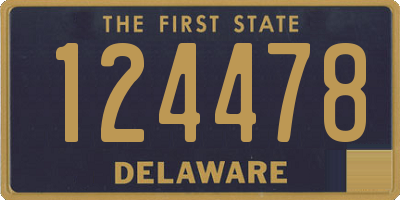 DE license plate 124478