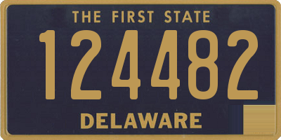 DE license plate 124482