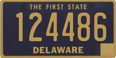 DE license plate 124486