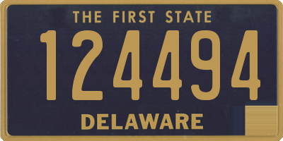 DE license plate 124494