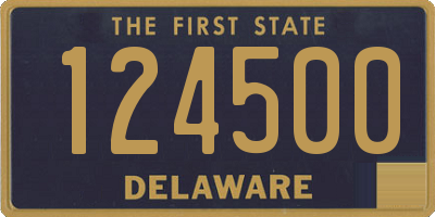 DE license plate 124500