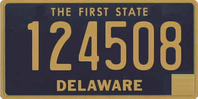 DE license plate 124508