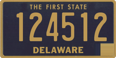 DE license plate 124512