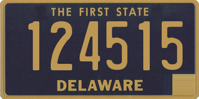 DE license plate 124515