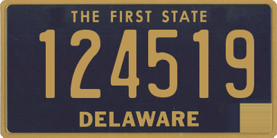 DE license plate 124519