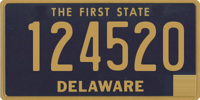 DE license plate 124520