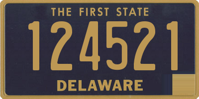 DE license plate 124521