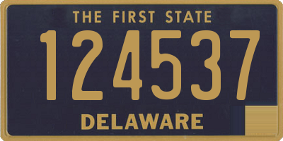 DE license plate 124537