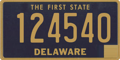 DE license plate 124540