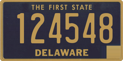 DE license plate 124548