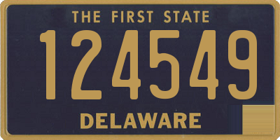 DE license plate 124549