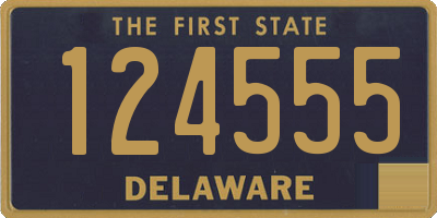 DE license plate 124555