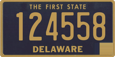 DE license plate 124558