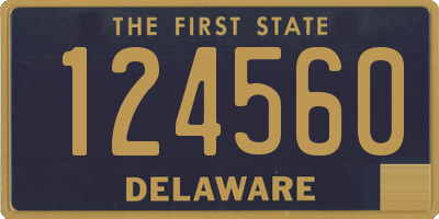 DE license plate 124560