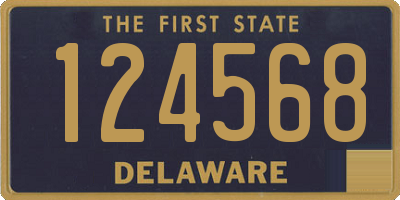 DE license plate 124568