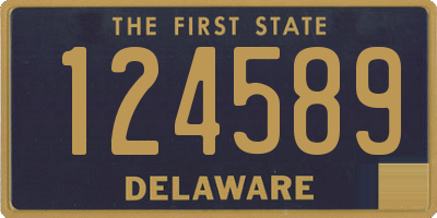 DE license plate 124589