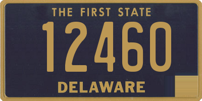 DE license plate 12460