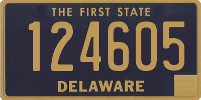 DE license plate 124605