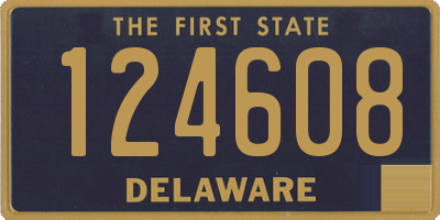 DE license plate 124608