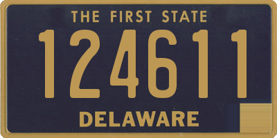 DE license plate 124611