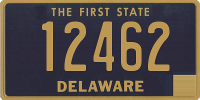 DE license plate 12462