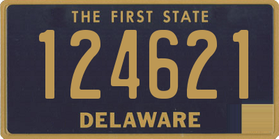 DE license plate 124621