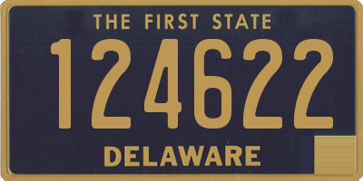 DE license plate 124622