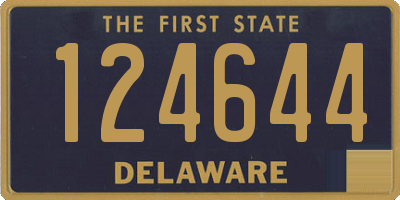 DE license plate 124644