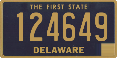 DE license plate 124649