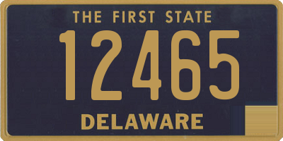 DE license plate 12465