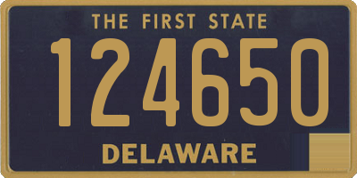 DE license plate 124650