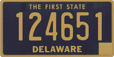 DE license plate 124651