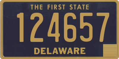 DE license plate 124657