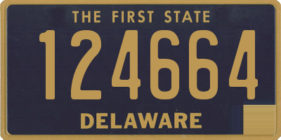 DE license plate 124664