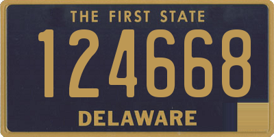 DE license plate 124668