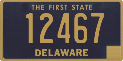 DE license plate 12467