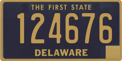 DE license plate 124676