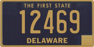 DE license plate 12469